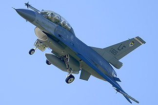 Taiwanese Air Force General Dynamics F-16B Block 20 Fighting Falcon 93-0825, March 10, 2014